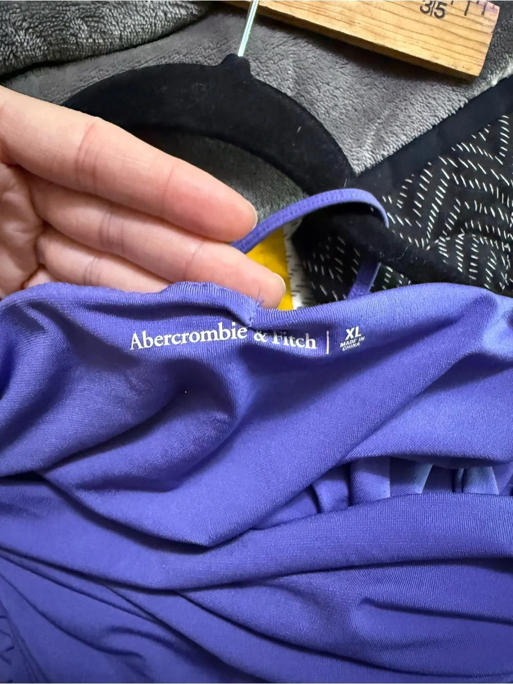 Abercrombie & Fitch Royal Blue Draped Dress